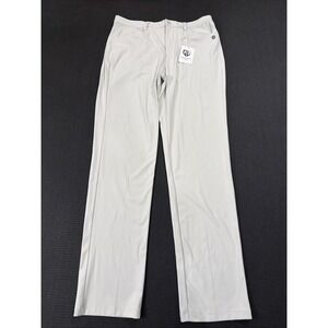 Graham Luxe All Time Pants‎ Mens 36x34 Silver Gray Stretch Golf Performance Soft
